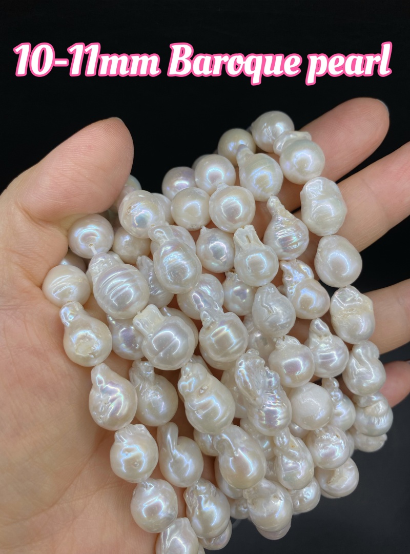 Pearl Choker Necklace Vintage - Halskette mit natürlichen Süßwasserperlen, Barockperlenschmuck und