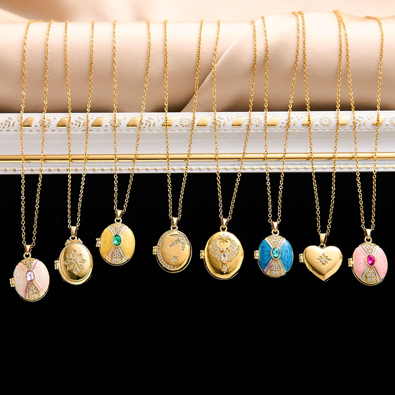 ANENJERY 316L Edelstahl Zu Öff – Heart Locket Necklace Photo Bewertung und Preis