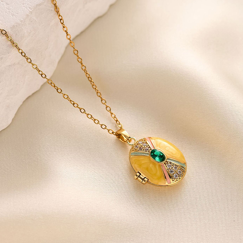 ANENJERY 316L Edelstahl Zu Öff – Heart Locket Necklace Photo Bewertung und Preis