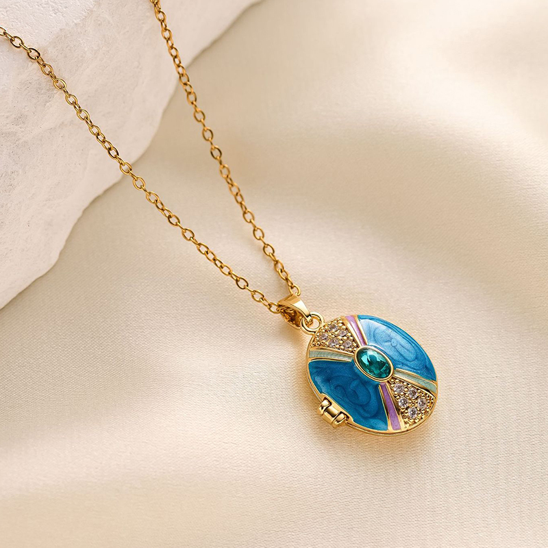 ANENJERY 316L Edelstahl Zu Öff – Heart Locket Necklace Photo Bewertung und Preis
