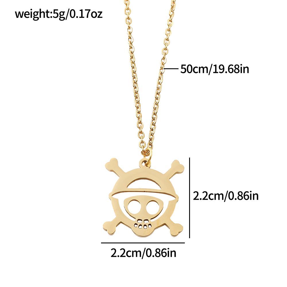 Anime Totenkopf Legierung Hohl – Anime Pendant Necklace Bewertung und Preis