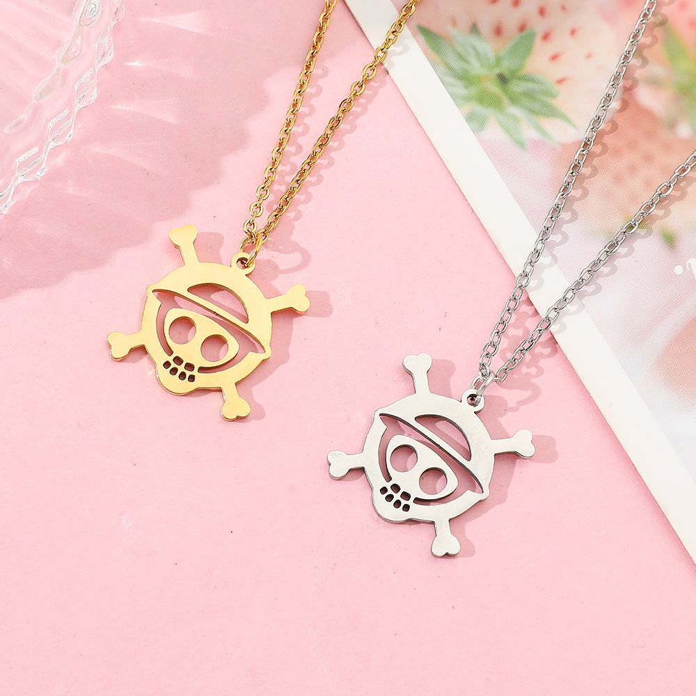 Anime Totenkopf Legierung Hohl – Anime Pendant Necklace Bewertung und Preis