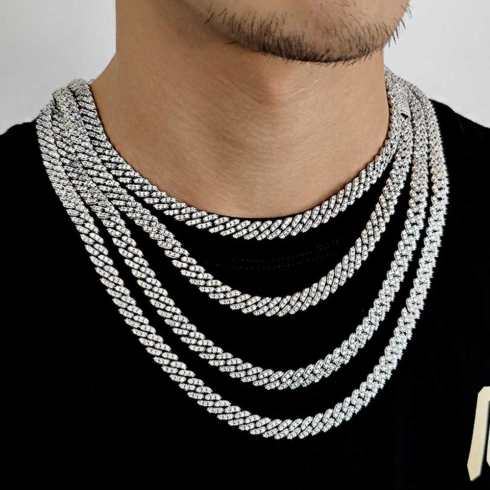8MM1Row Zirkon Damen Halskette – Cuban Link Chain 12Mm Bewertung und Preis