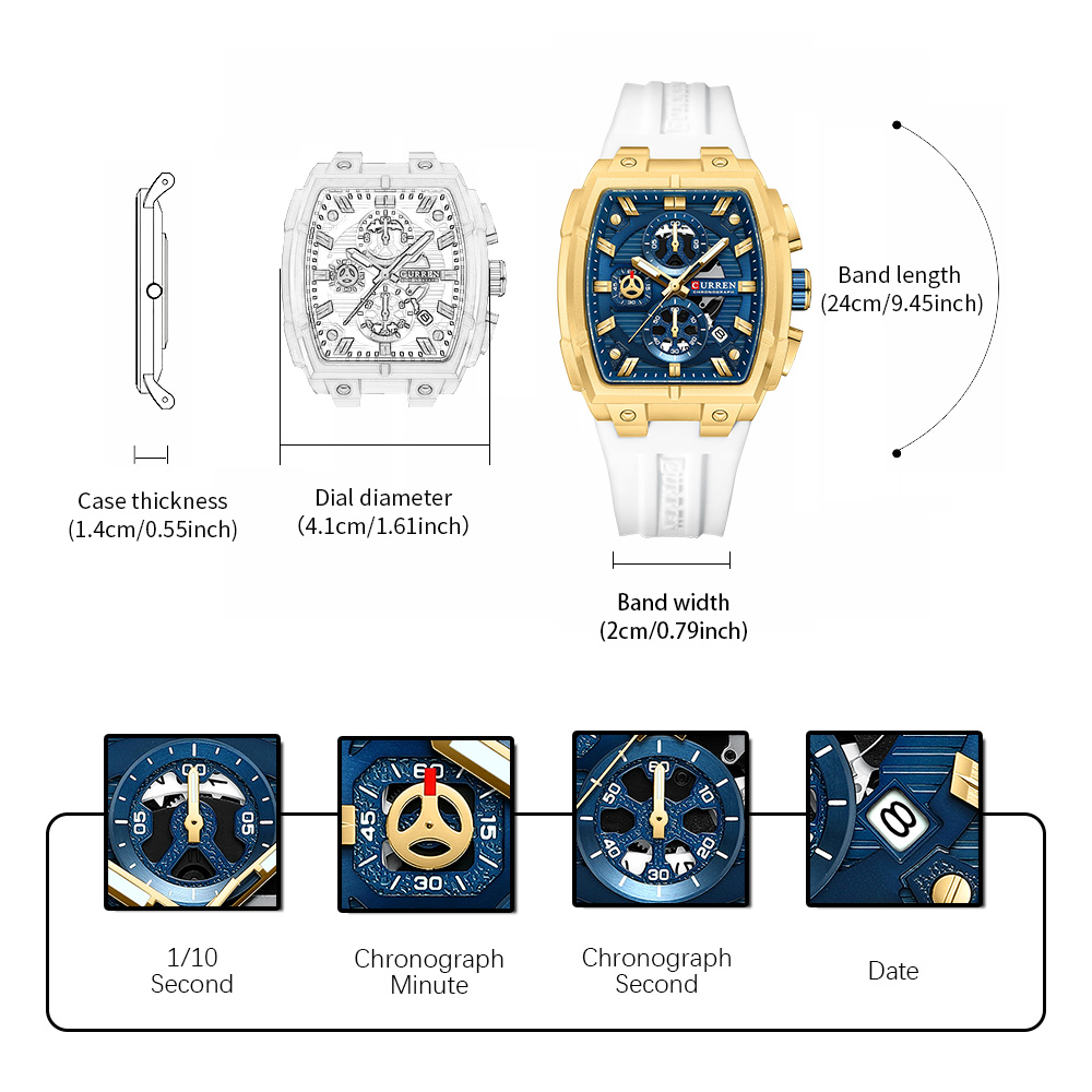 CURREN Luxus-Vintage-Uhr für H – Watch Accessories Bewertung und Preis