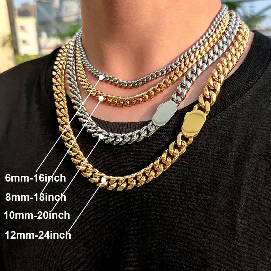 6-12mm Breite neuen Stil Edels – Cuban Link Chain 12Mm Bewertung und Preis