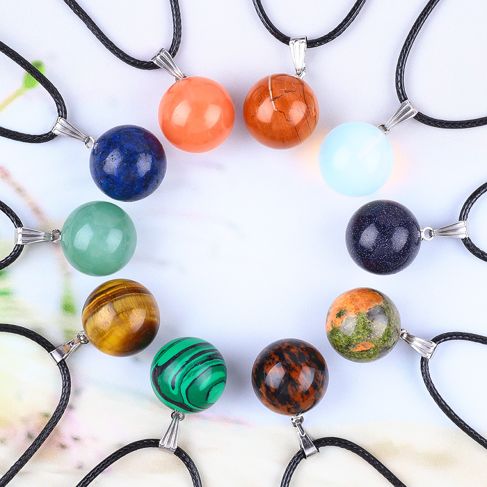 20 Stück/Beutel 14 mm Naturste – Crystal Pendant Necklace Natural Stone Bewertung und Preis