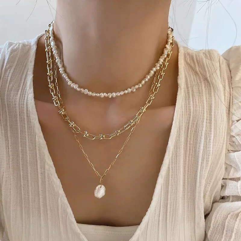 Französische Retro-Gliederkett – Pearl Choker Necklace Vintage Bewertung und Preis