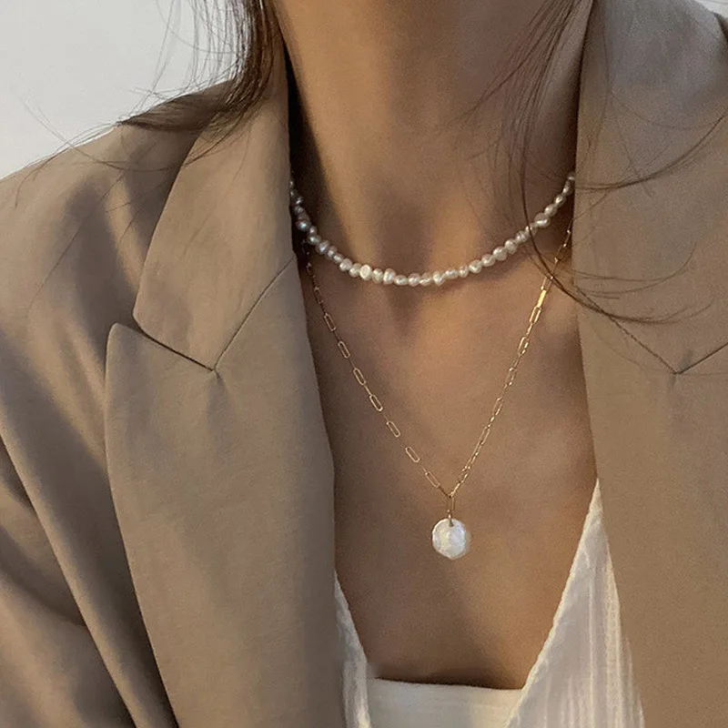 Französische Retro-Gliederkett – Pearl Choker Necklace Vintage Bewertung und Preis
