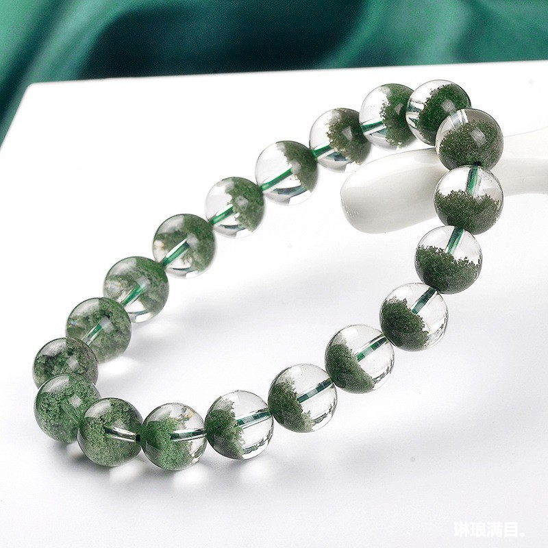 Grüner Phantom-Kristall, natür – Bracelets Bewertung und Preis