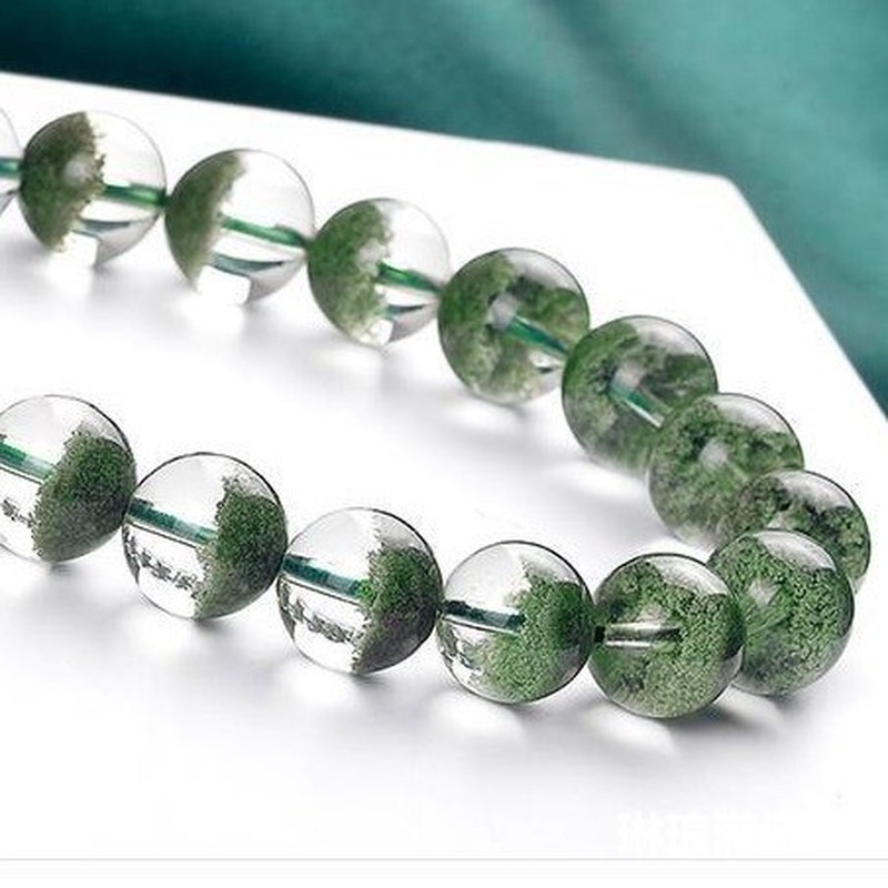 Grüner Phantom-Kristall, natür – Bracelets Bewertung und Preis