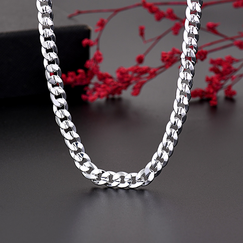 Heißer 925 Sterling Silber Cha – Cuban Link Chain 12Mm Bewertung und Preis
