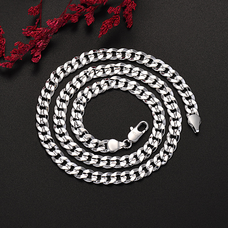 Heißer 925 Sterling Silber Cha – Cuban Link Chain 12Mm Bewertung und Preis