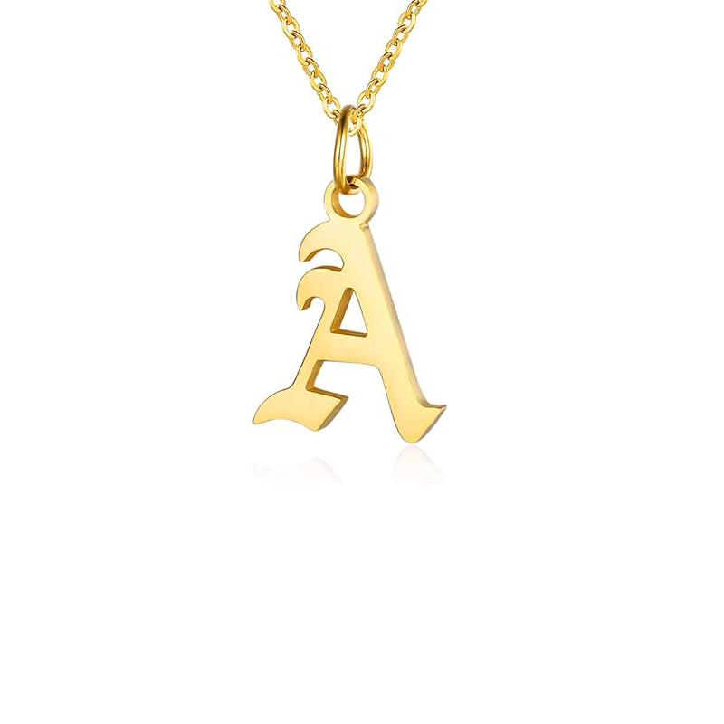 Buchstaben-Halsketten für Frau – Initial Letter Necklace 18K Gold Bewertung und Preis