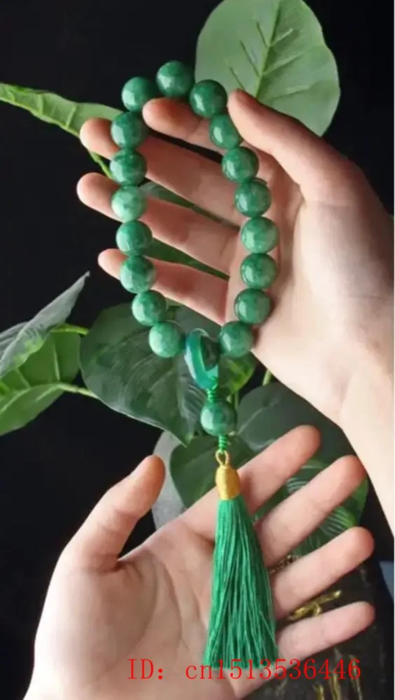 Grüner Jade stein 12mm Perlen  – Bracelets Bewertung und Preis