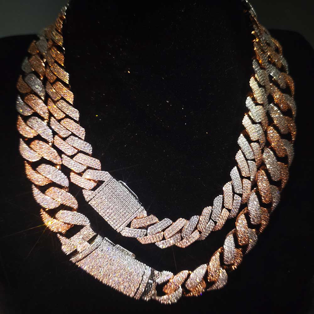 Nuoya Zweifarbige Mosaik-Kette – Cuban Link Chain 12Mm Bewertung und Preis